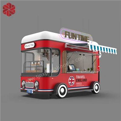 Vintaga Camper oziq-ovqat yuk mashinasi